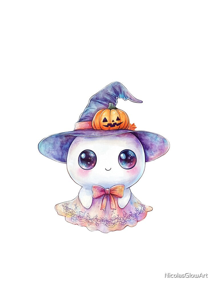 Colorful Spooky Ghost by NicolasGlowArt