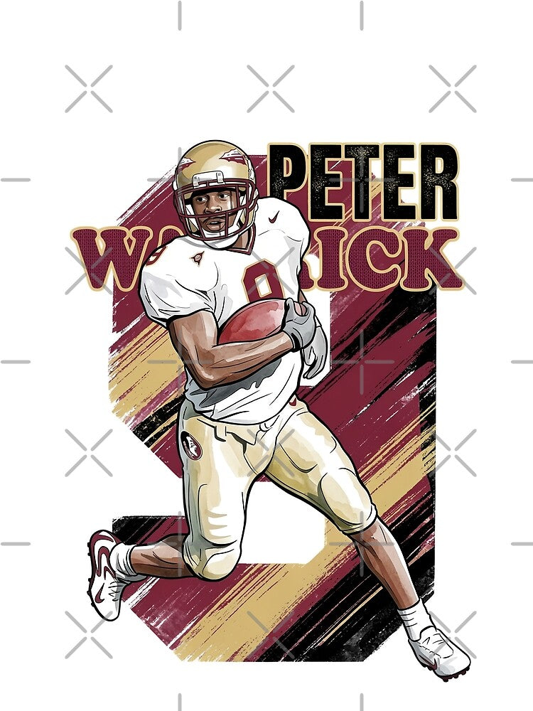 Retro Peter Warrick 9 - College Football Legend by Thogan0416