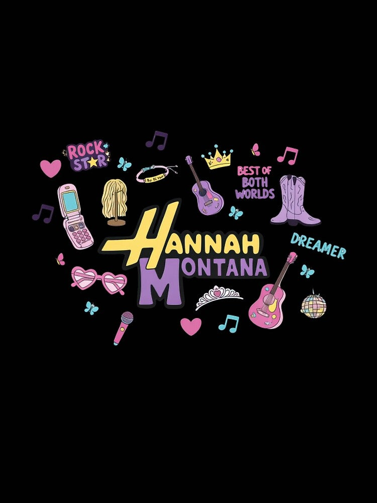 Hannah Montana Icon Sticker Aesthetic Y2K Pop Star Fan Art Classic T-Shirt by frexalos