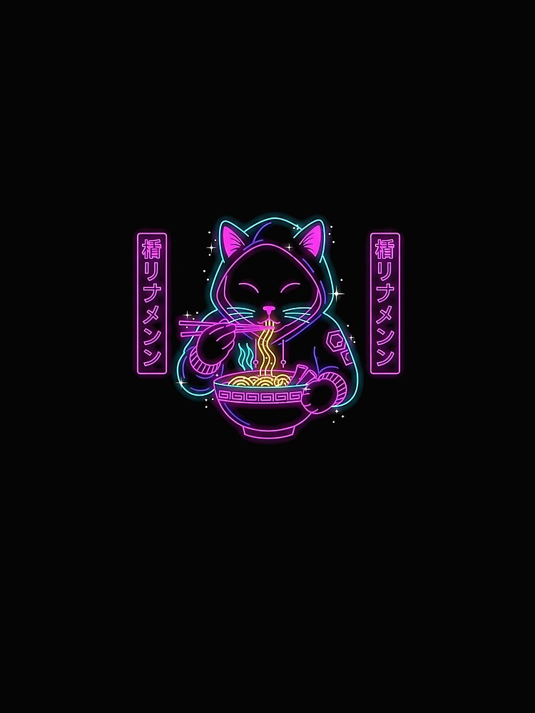 Cat Ramen Vintage Japanese Kawaii Aesthetic by MOHITSALVI