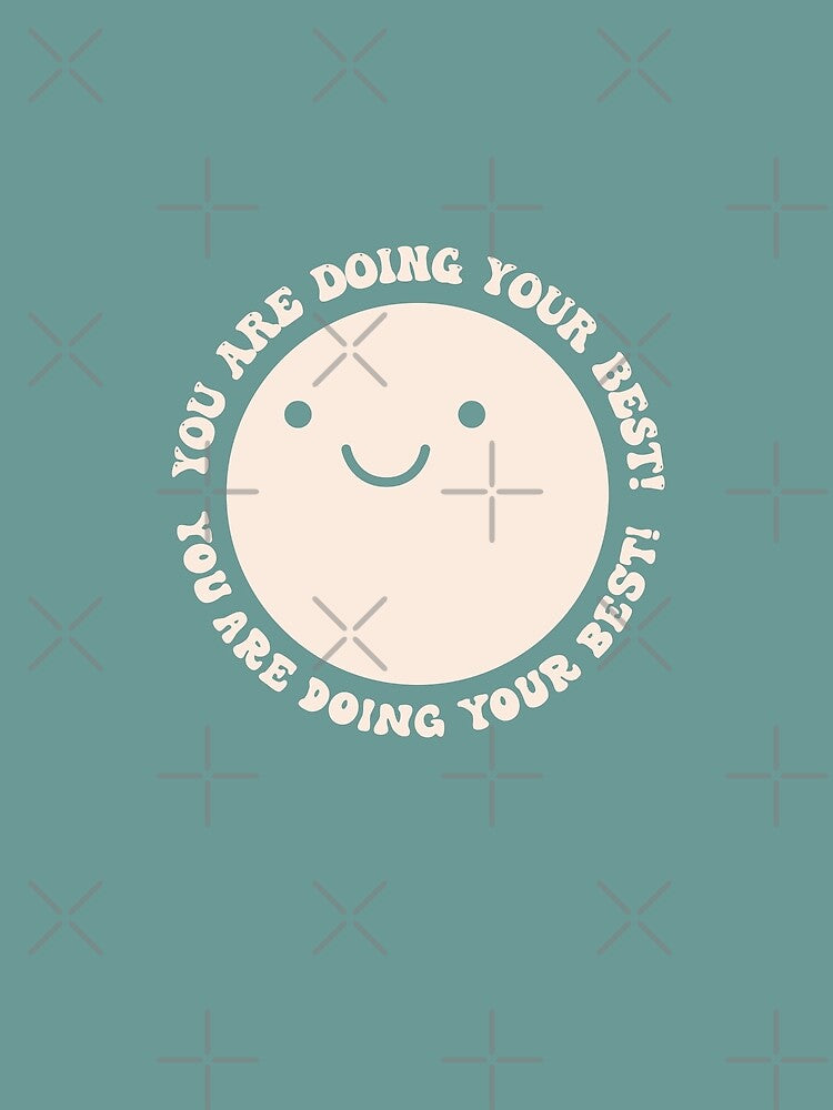 You Are Doing Your Best! Groovy Cute Smiley face by bolimj