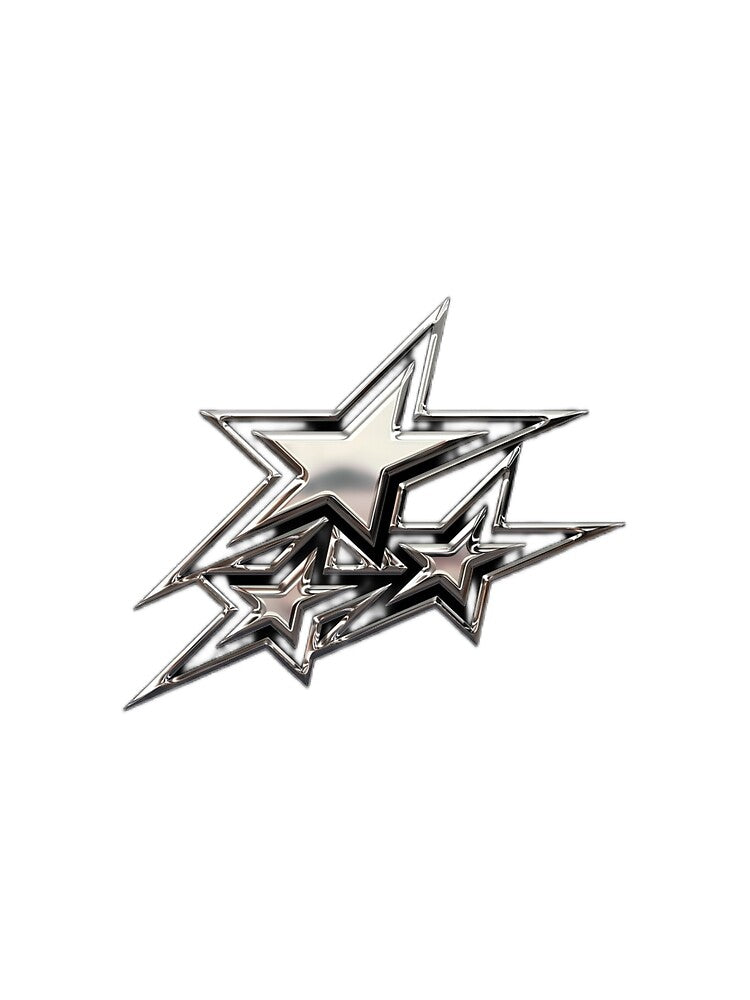 silver chrome stars by lunatiris
