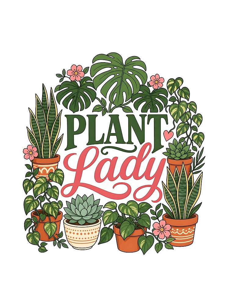 Plant Lady Botanical Houseplants Monstera & Succulents by Countryfied