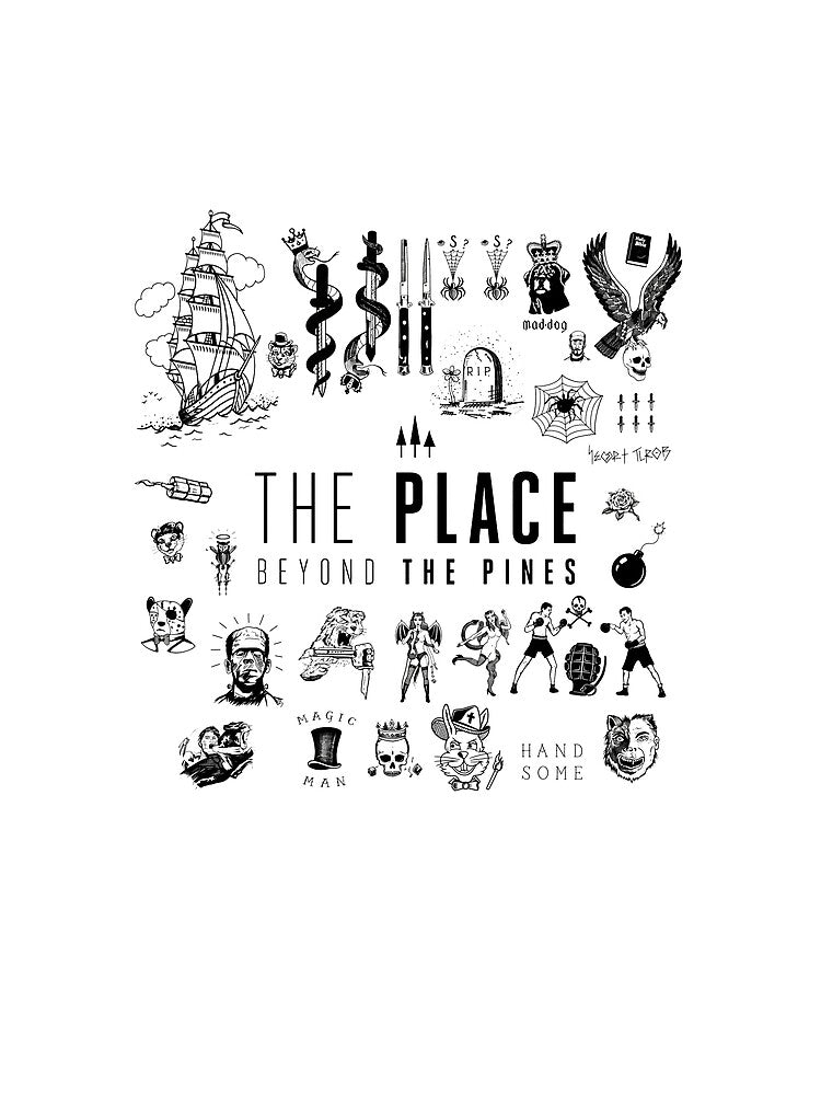 Tattoo Sheet - Black Ink - The Place Beyond The Pines by hesjustken