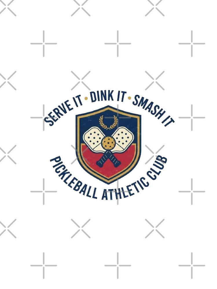 Serve It Dink It Smash It Vintage Pickleball Club Athletic Sport Hoodie T-Shirt by zdzdesigner