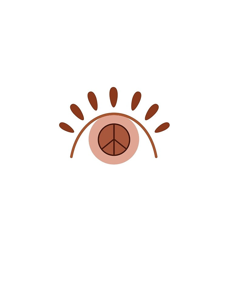 Mystic Hippie Eye - Peace Sign by Julza Art