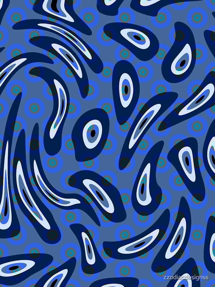 Distorted Evil Eye Pattern by zzodiacdesignss