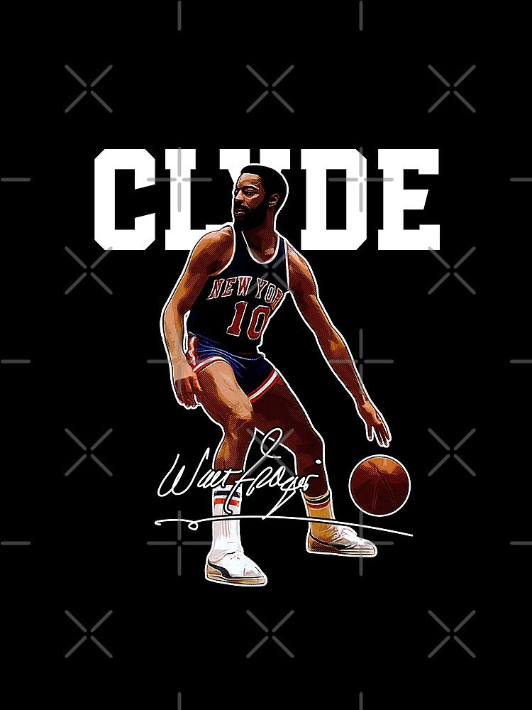 Walt Frazier Clyde New York Basketball Legend Signature Vintage Retro 80s 90s Bootleg Rap Style by EllenMitchell