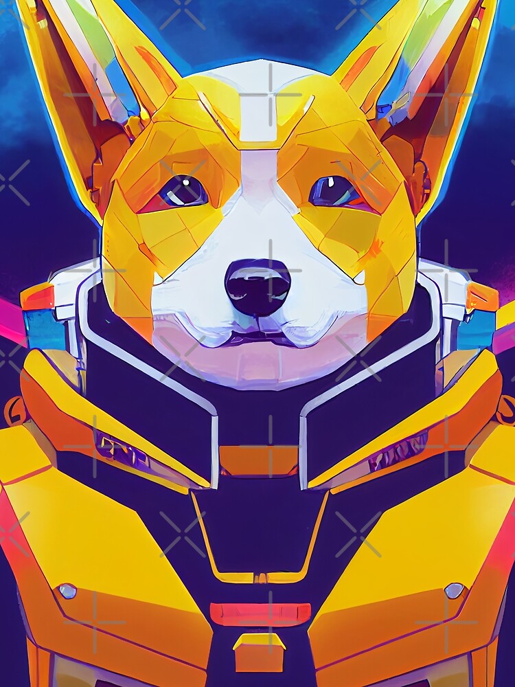 Awesome Corgi as retro anime by Studiowatermars