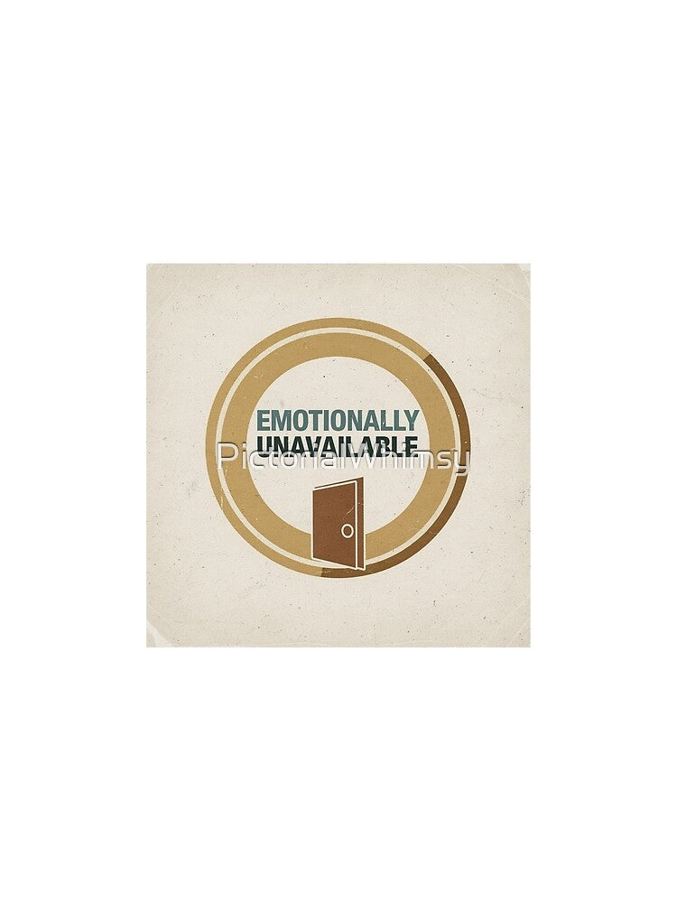 Department of Emotional Unavailability Retro Poster by PictorialWhimsy