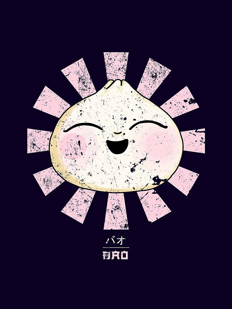 Happy Bao Bun Retro Japanese by Nova5