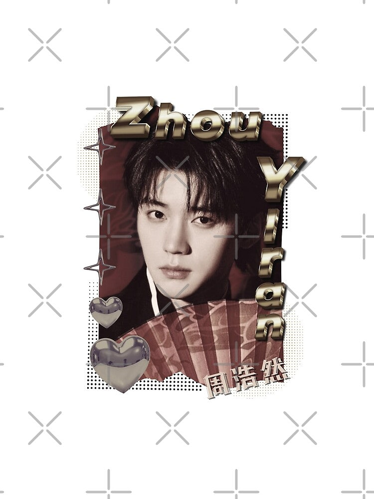 Zhou Yiran (Zhou Haoran) (周浩然) Chinese Actor Cdrama Chinese Entertainment Scrapbook Collage Cozy Y2K Vintage Design by HELL0WBELLO