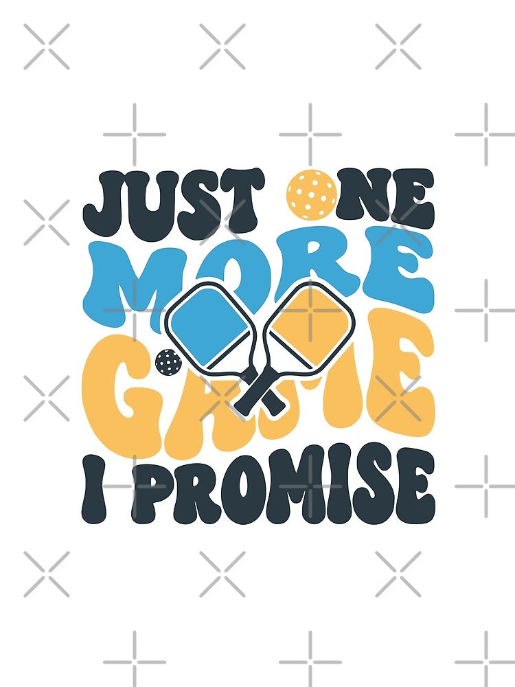 Just One More Game I Promise Funny Pickleball Summer Retro by MavtM