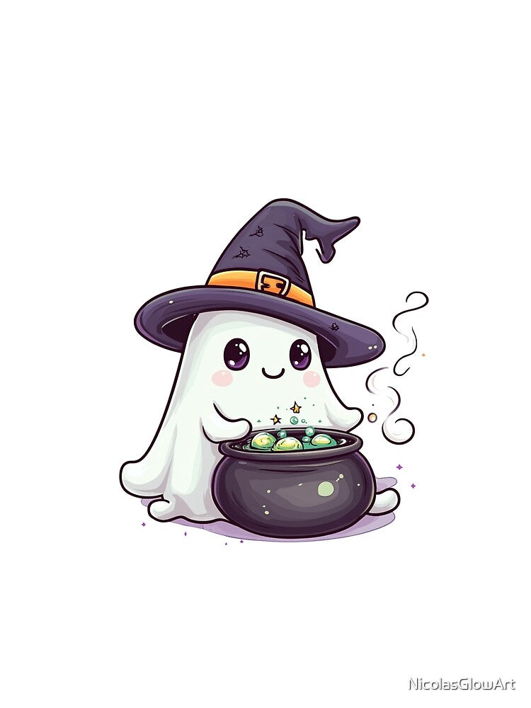 Cooking Spooky Ghost by NicolasGlowArt