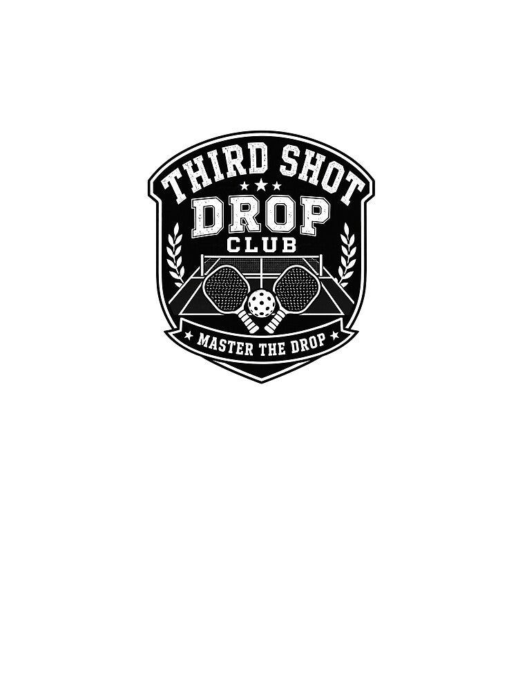 Third Shot Drop Club Vintage Pickleball Badge Design by Soft Panic Studio