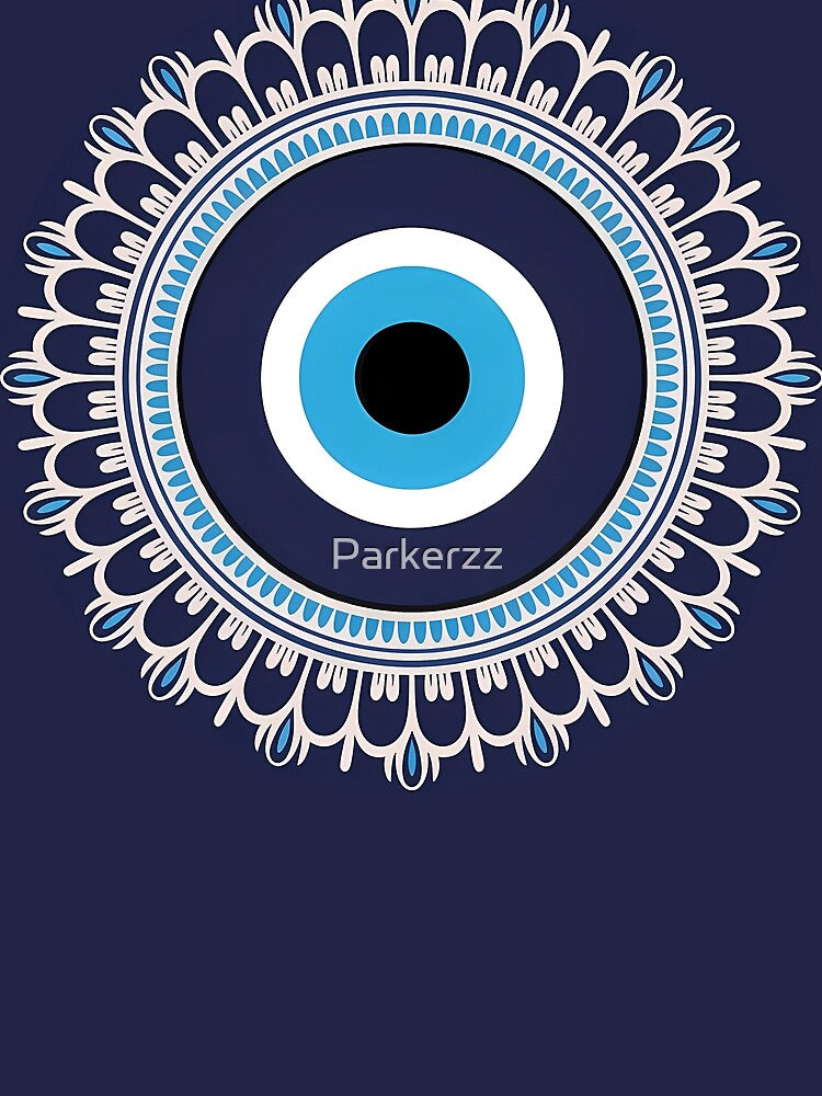 Evil Eye Mandala Protection Symbol Nazar Design by Parkerzz