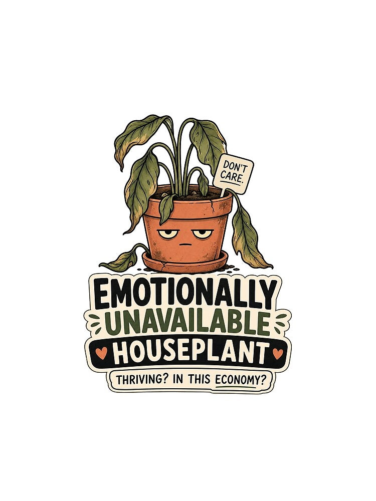 Emotionally Unavailable Houseplant by Sventek