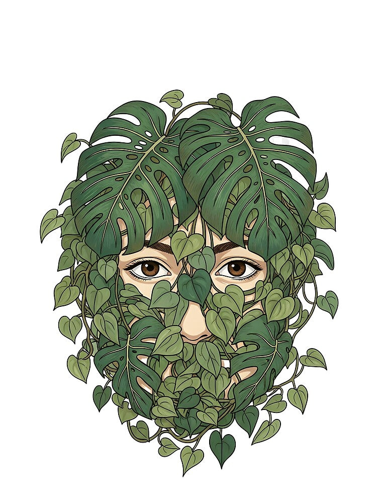 Plant Mom Jungle - Monstera Leaf Hiding by uniqueworkz
