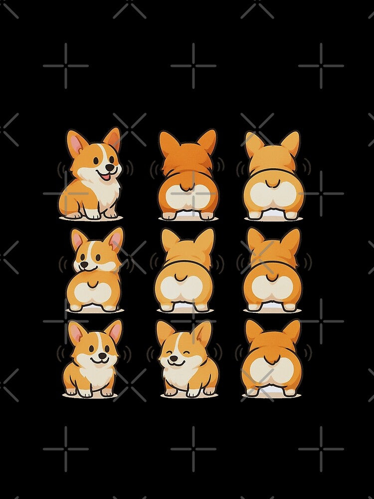 CORGI DOG WIGGLE BUTTS, AI by davidjulie