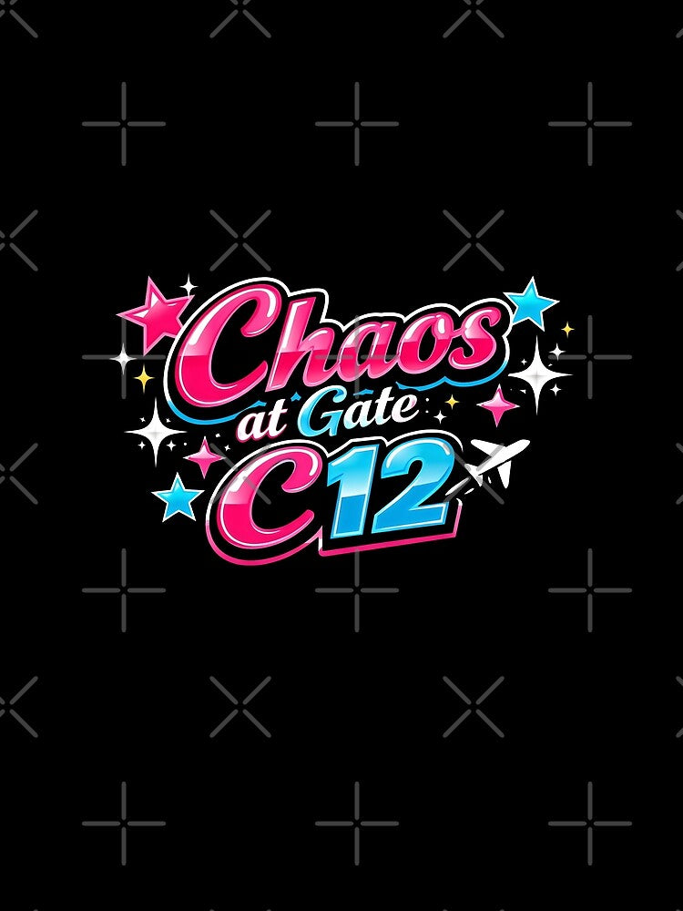 Chaos at Gate C12 Airport Humor Flying by SplashTastic