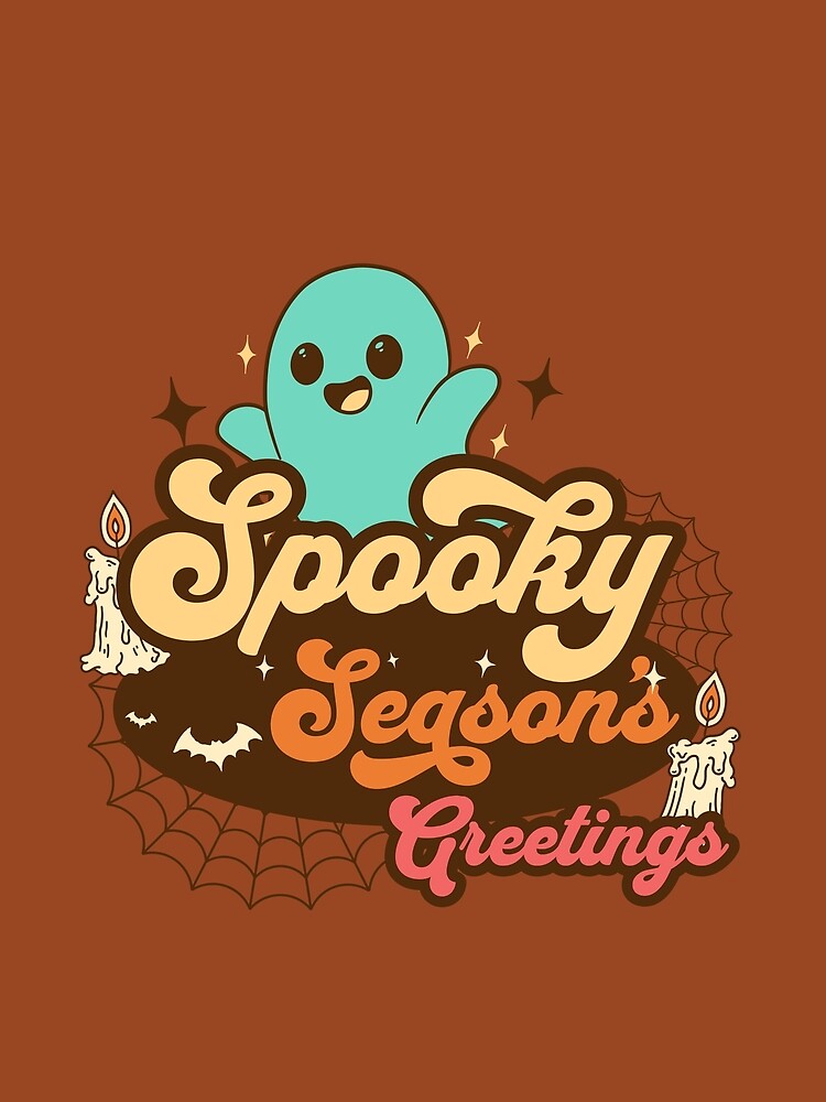 A ghost giving a spooky season's greeting by busstop16