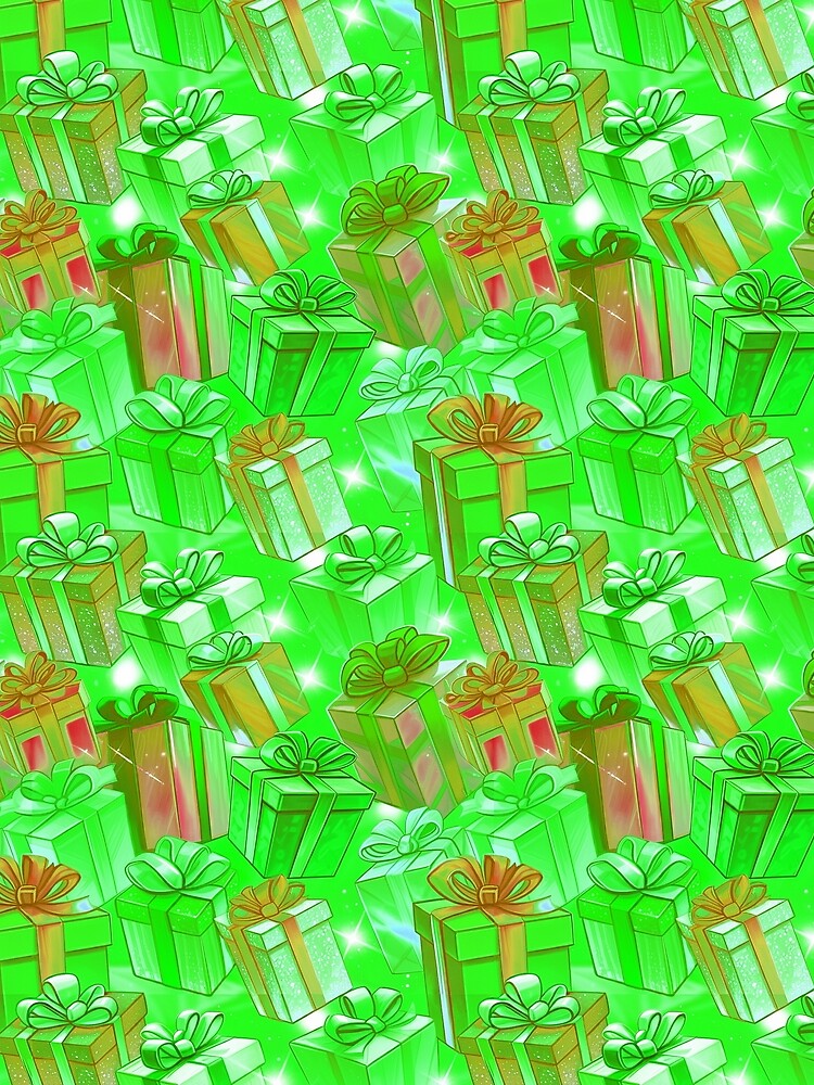 Green Glitter Christmas Gifts | Matching Family Presents Outfit by PinkGoddessLove