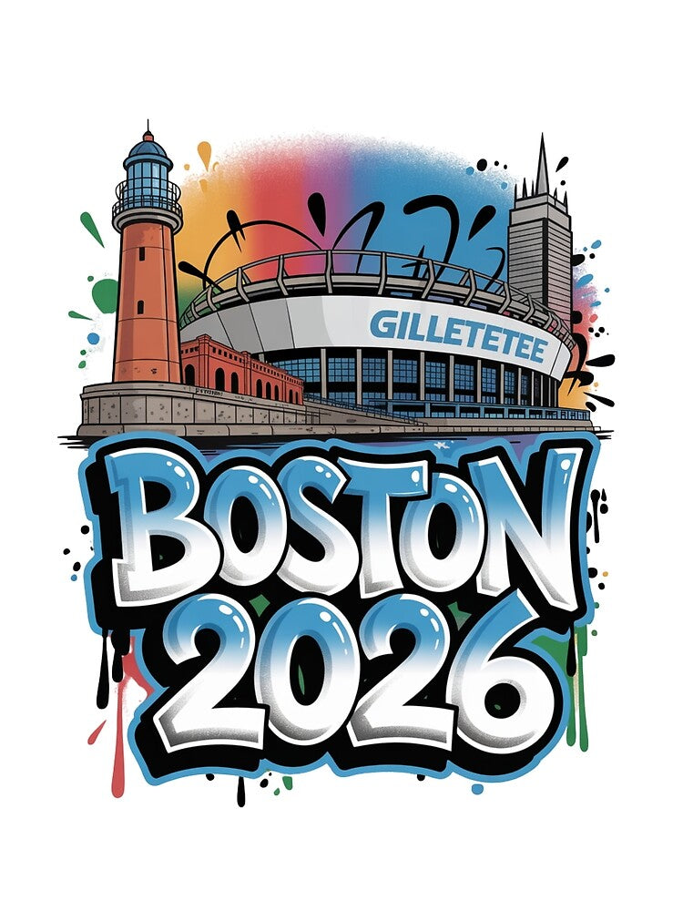 Boston 2026 New England Soccer Souvenir T-Shirt V3 by DarylWelsh2024