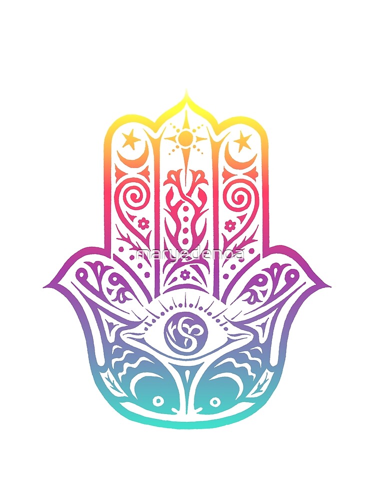 Colorful Hamsa by maryedenoa
