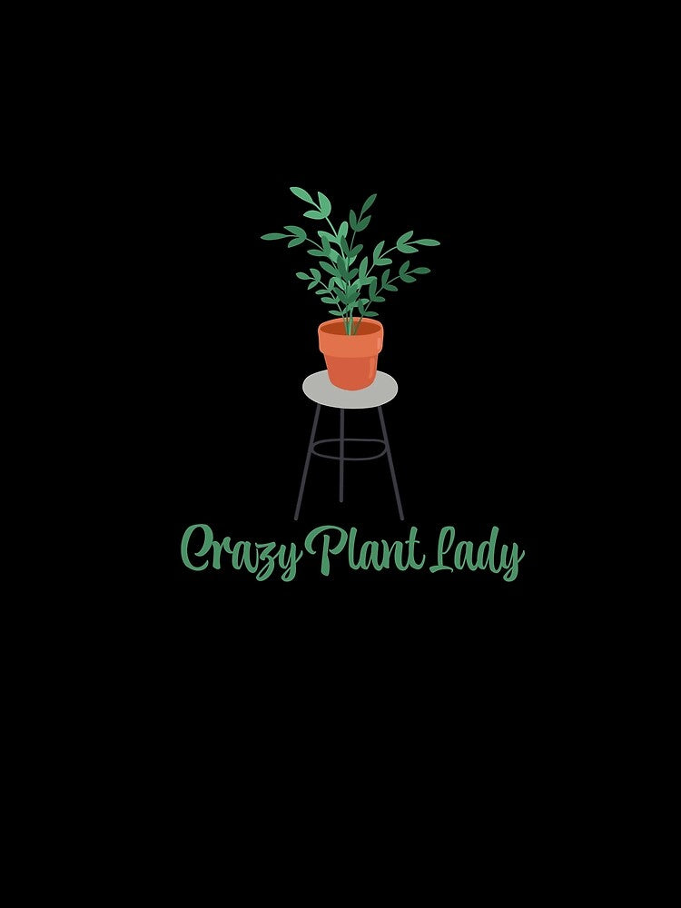 Crazy Plant Lady | House Plants | Plants | Plant Lady | Plant Lover | Gardener | Gardening | Plant on a Stool by ShoniwDesigns