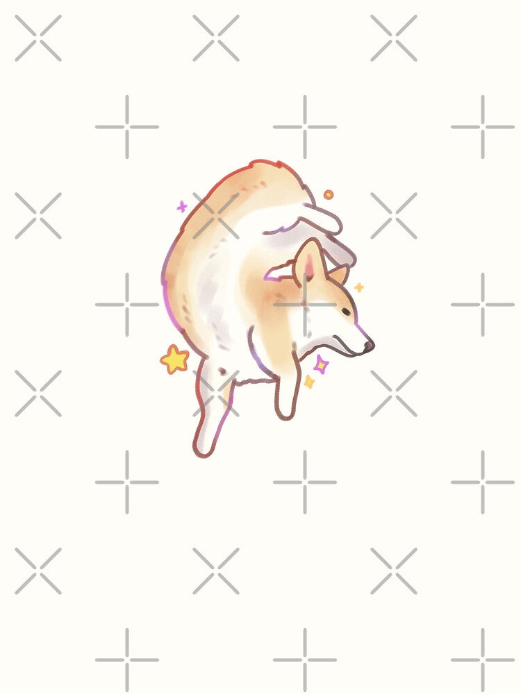 Cute corgi illustration by Mayarartsy