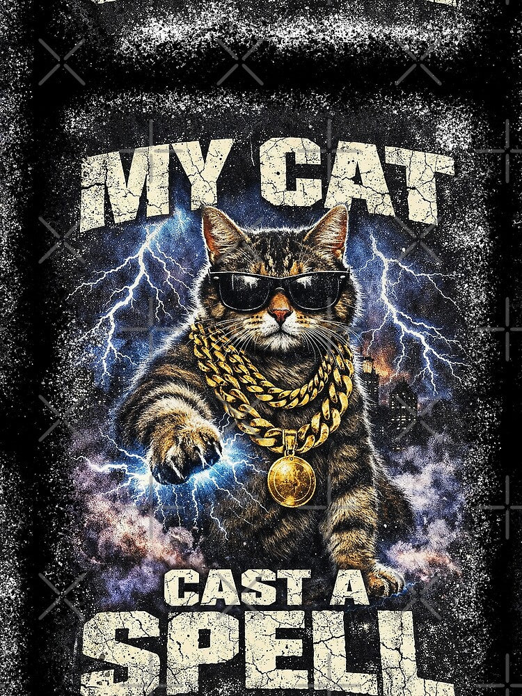 My Cat Casts a Spell Art by WhiskerlyGfx