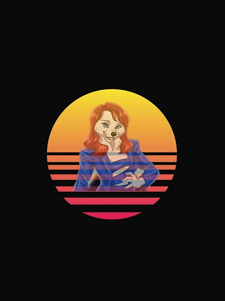 Lindsay Lohan Dog Parody With Retro Sunset Aesthetic by KihnDeshaun