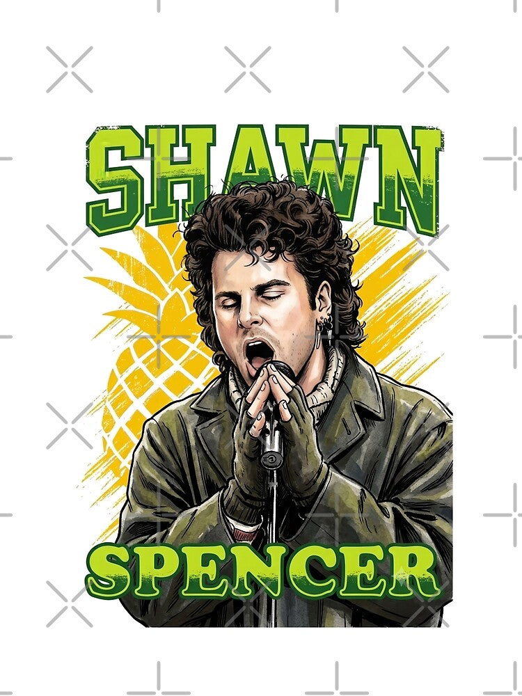 Shawn Spencer Psych Retro 90s Vintage Bootleg Style Singing by Thogan0416