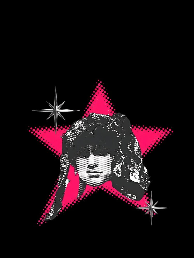 Retro Pop Art Halftone Star Graphic by HUTEND