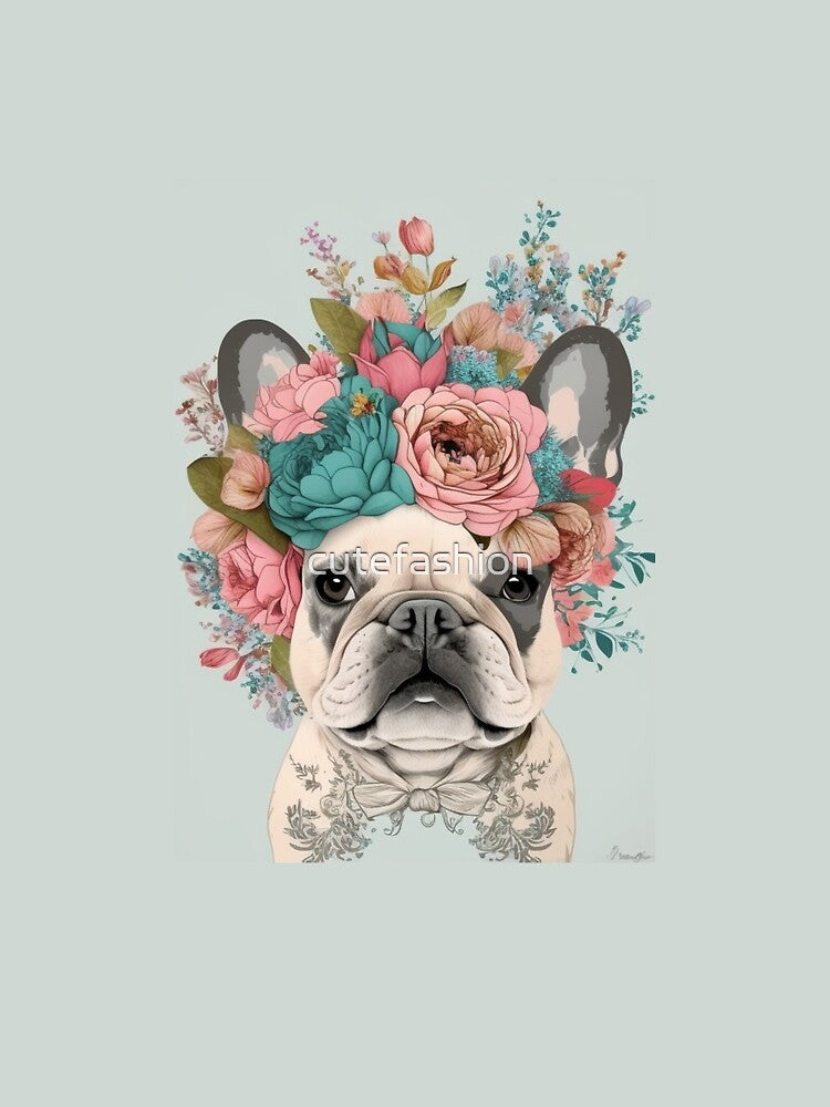 Floral frenchie design for frenchie mama by cutefashion