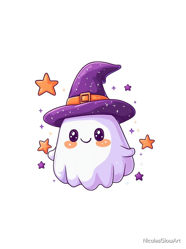 Cute Spooky Ghost by NicolasGlowArt