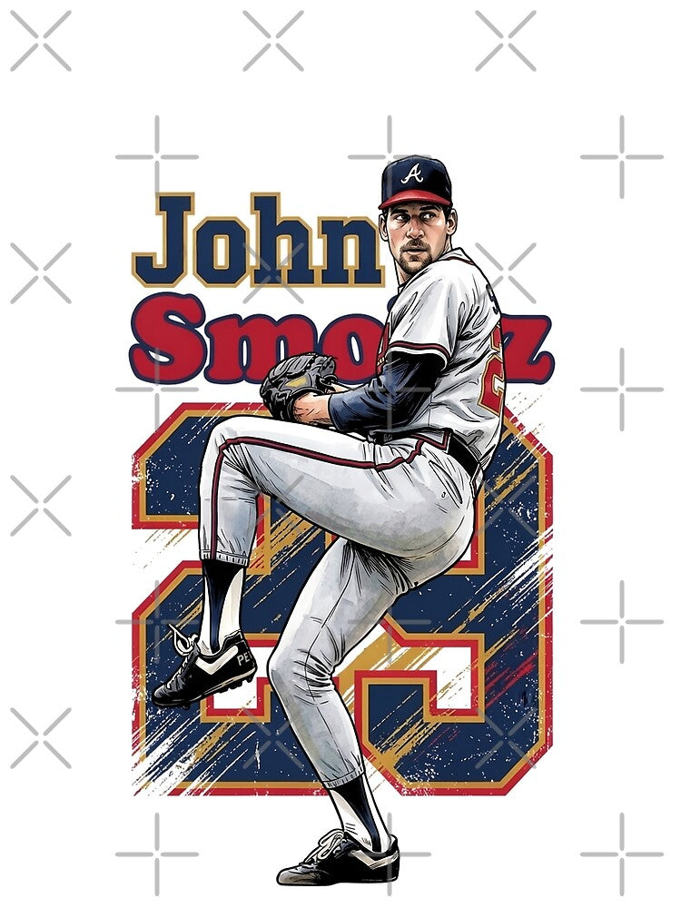 Retro John Smoltz 29 - Atlanta Baseball Legend by Thogan0416