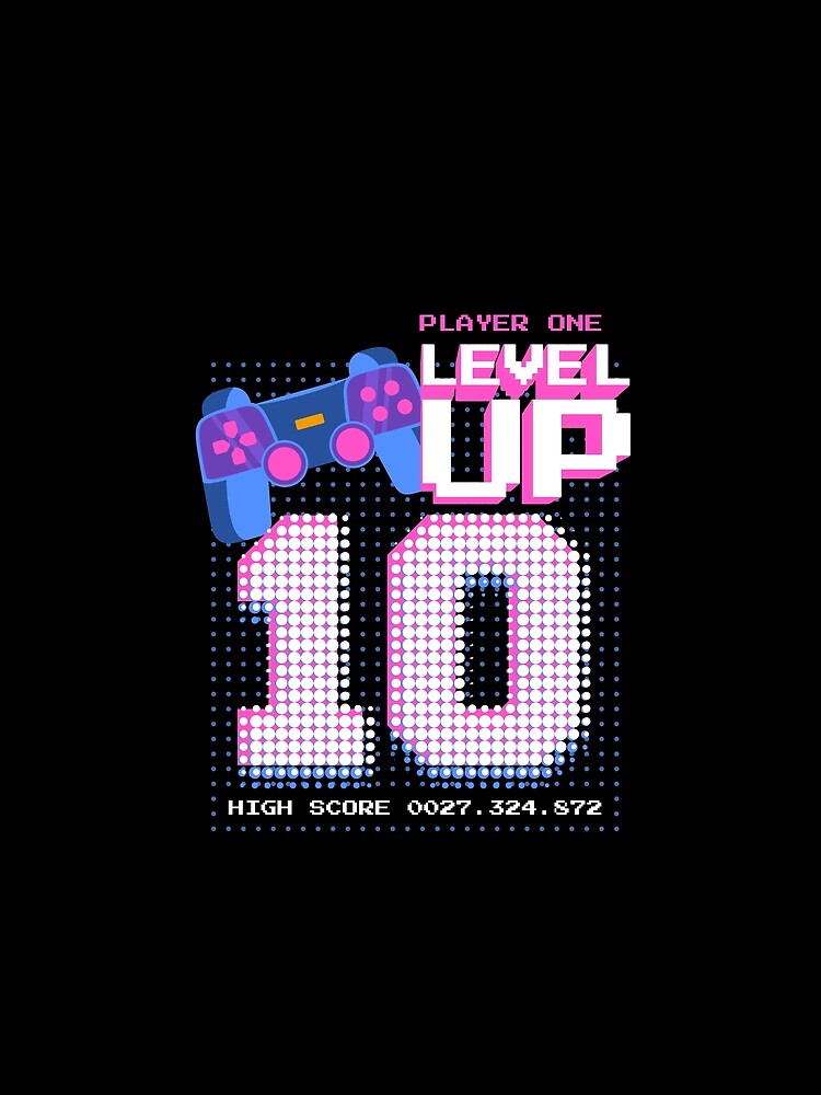 Player One Level Up 10 by patternprint1