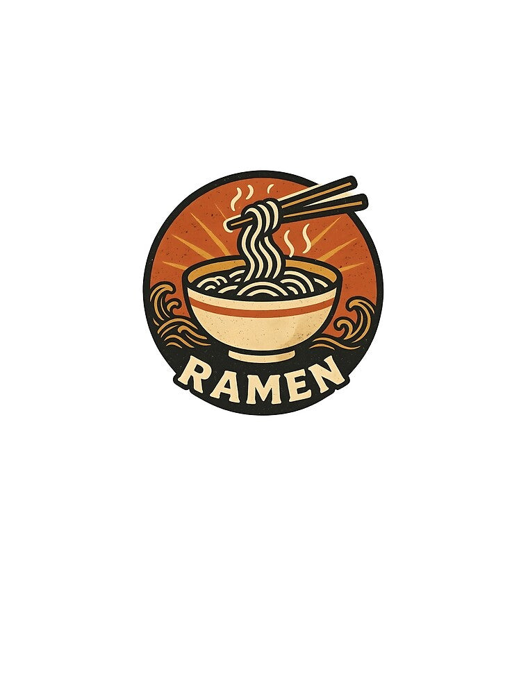 Vintage Japanese Ramen Bowl – Retro Noodle Logo by Dax Studio