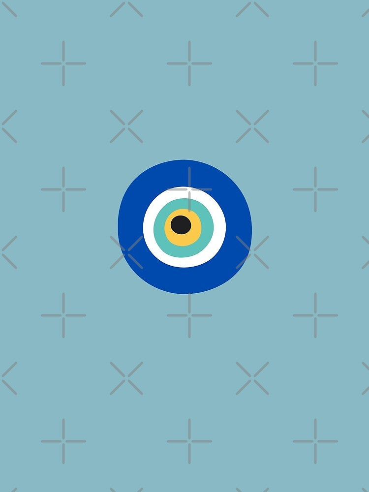Beautiful blue evil eye design by Theleochick