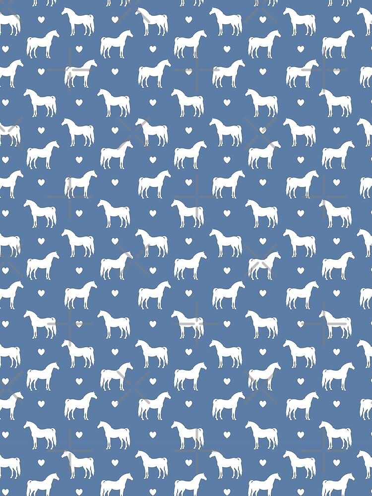 Horse Silhouette Heart Pattern Design by Canvas-Whispers