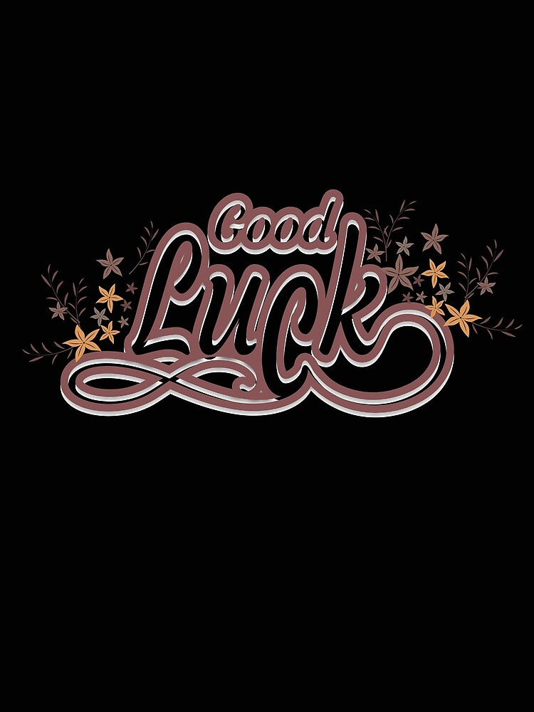 Vintage Good Luck illustrative Typography by garniturex