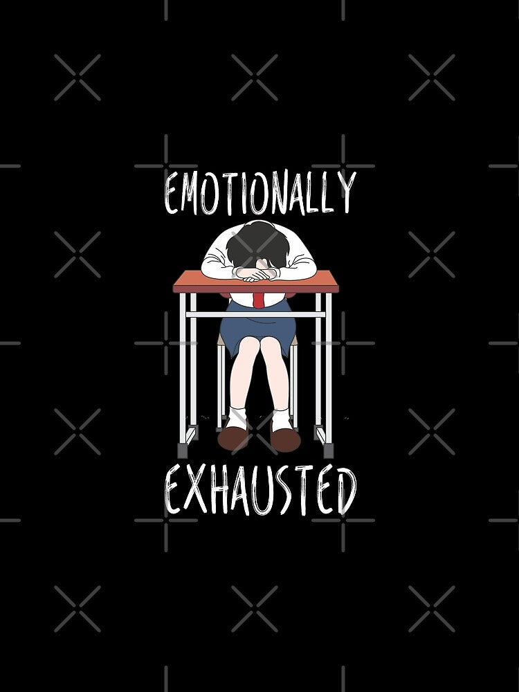 Emotionally Tired School Girl In Uniform On Desk by crazycollective