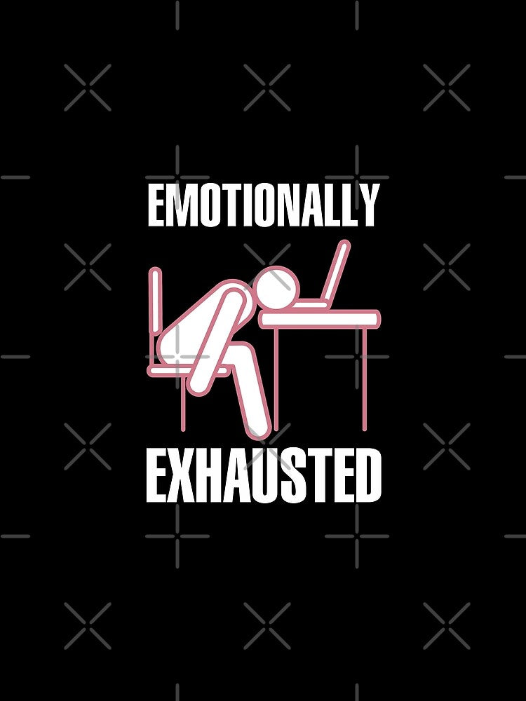 Emotionally Tired Figure In Pink by crazycollective