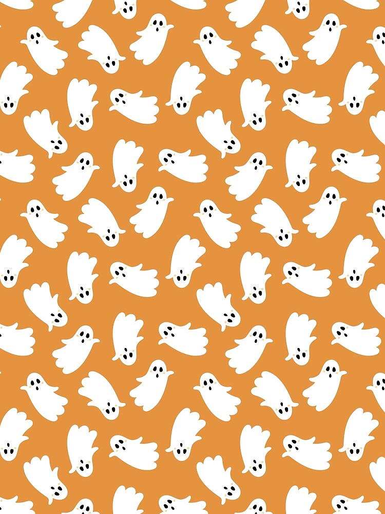 Halloween Ghost Pattern - Spooky Season by Julza Art