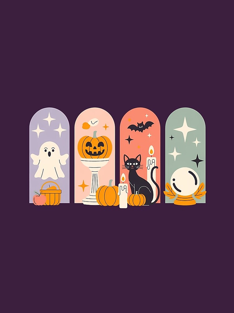 Halloween Pattern Spooky Cute by KateLeap