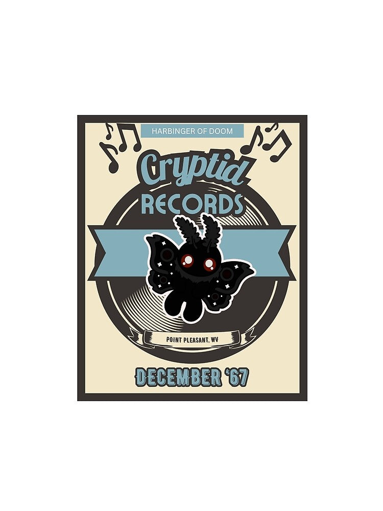 50s Style Record and Concert Poster with Mothman by IsntThatNiche