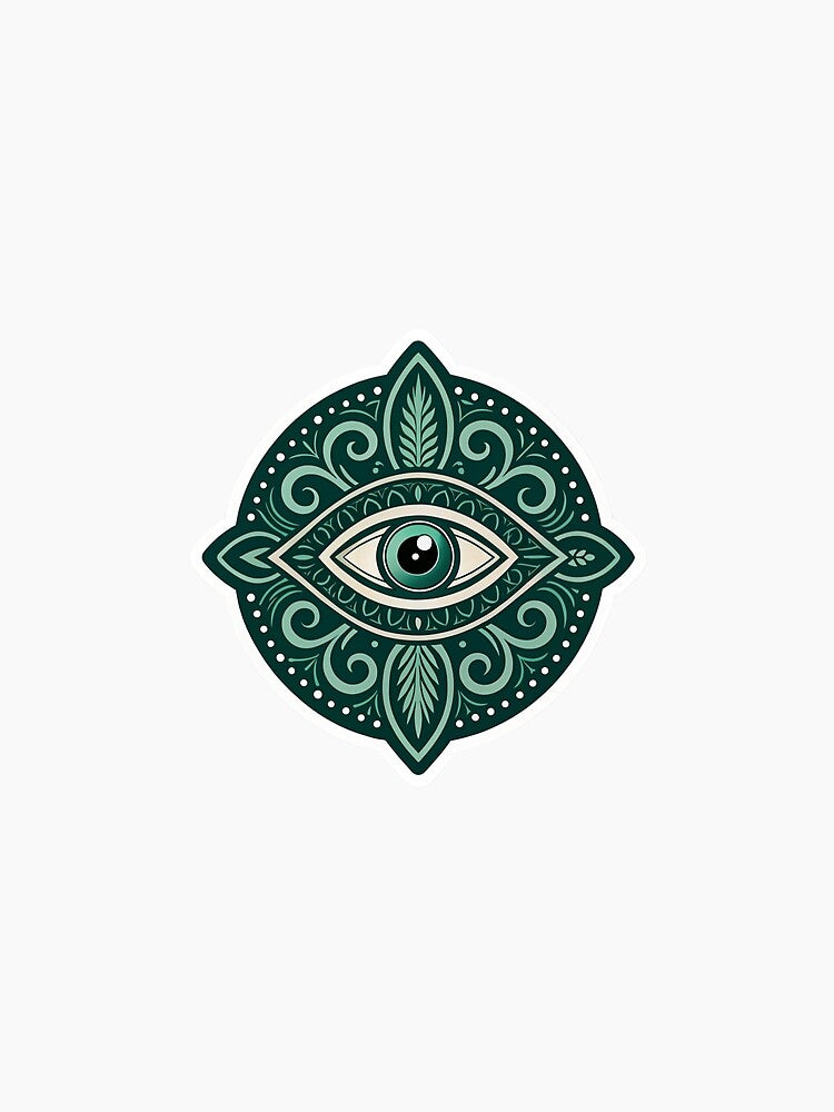 Evil eye green by Lucky 777