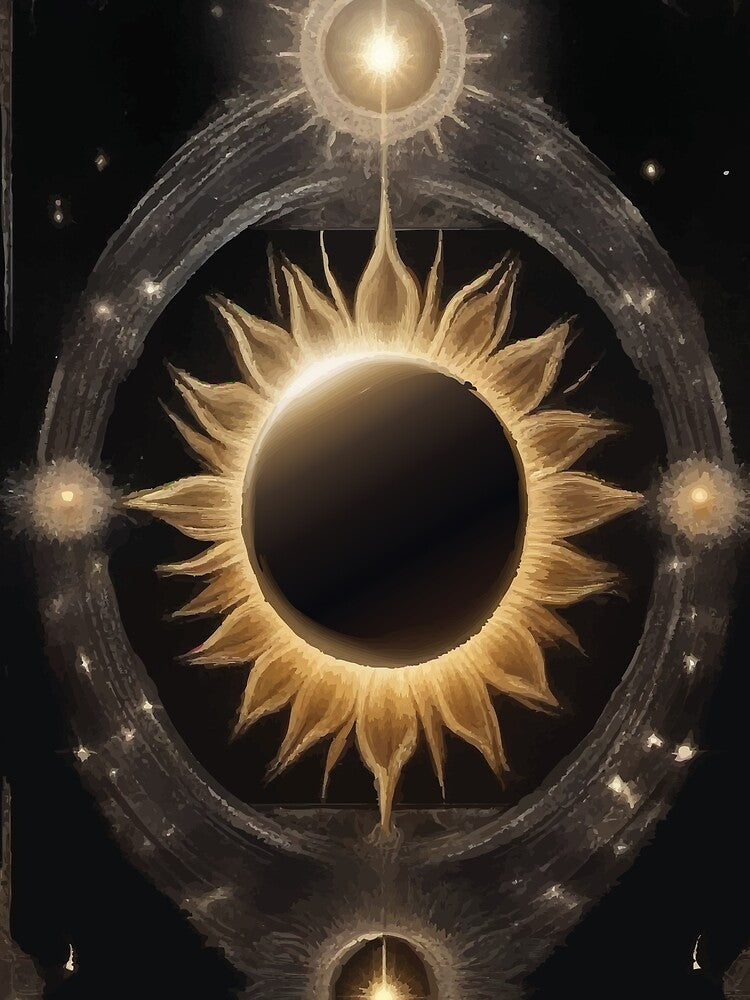 Celestial Eclipse: The Alchemy of Light and Shadow by AbstractAnom