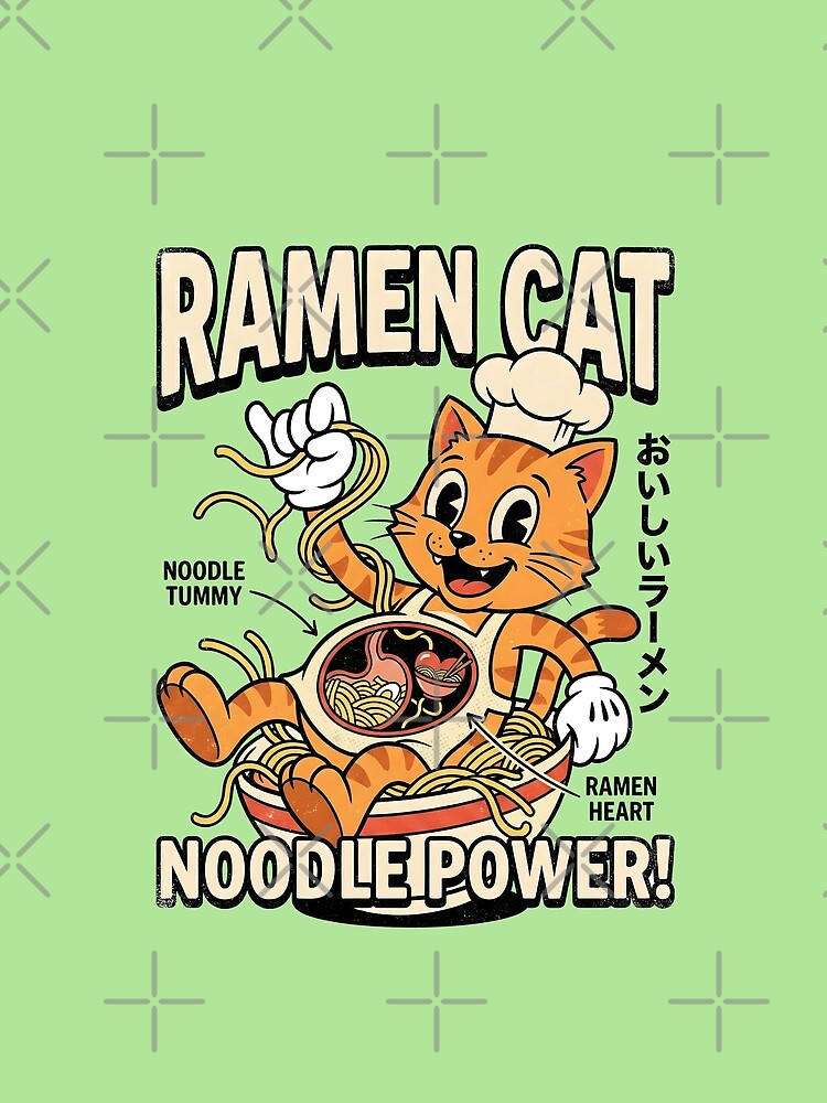 Noodle-Bound Biology:Funny Ramen Cat Anatomy by AwesomeBeyondLimits